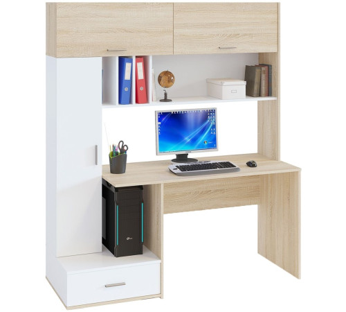 Стол Сокол КСТ-17 дуб сонома/белый