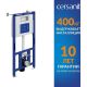 Инсталляция для унитаза Cersanit Aqua Prime М 50 68179 с кнопкой Twins 63523 кнопка хром глянцевый