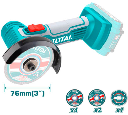 Дисковая циркулярная пила Total TAGLI7601 без АКБ