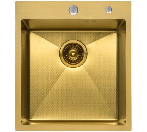 Кухонная мойка Diamond 450*500, коландер, дозатор GOLD DECOR