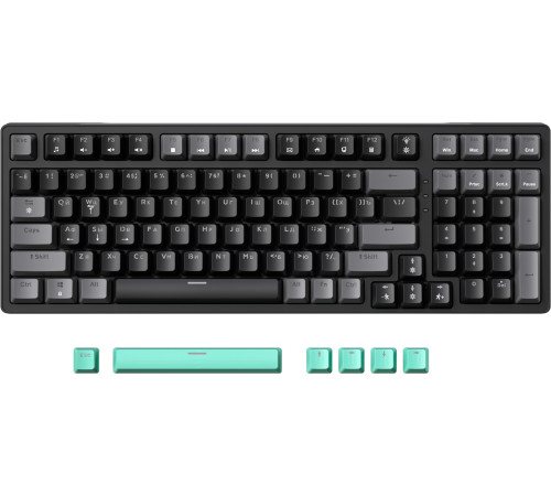 Клавиатура JEGG ZA99 Black Grey Green TNT Yellow