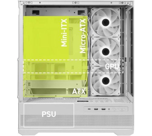 Корпус MSI MAG Pano 110R PZ белый