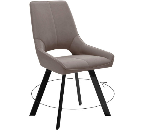 Стул DikLine 268 Z48 капучино/ножки черные