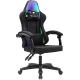 Игровое геймерское кресло Knight Wolf RGB черный