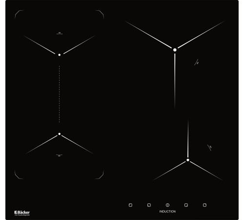 Варочная панель Backer BIH604-1T-S5 Black