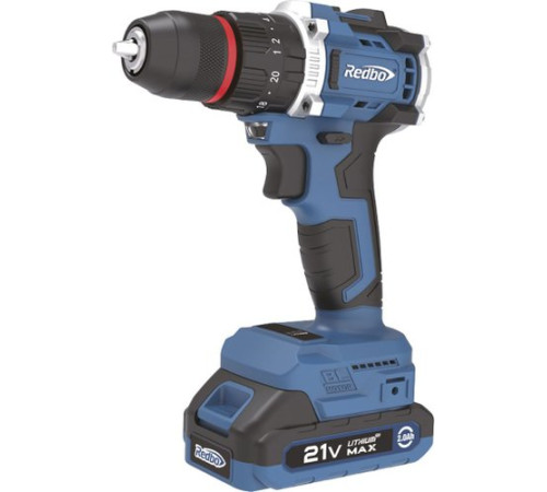 Ударная дрель-шуруповерт Redbo OAD-21PBL с 2-мя АКБ, кейс