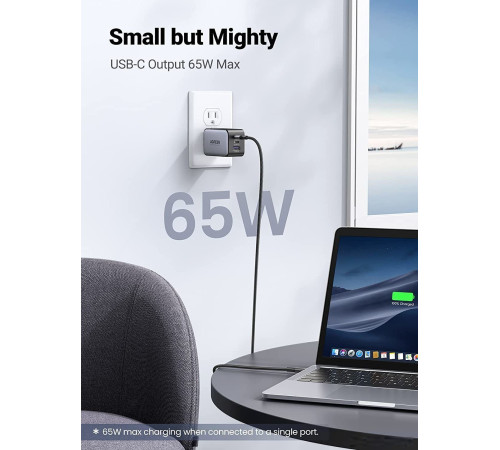 Сетевое зарядное Ugreen CD244 10335 черный