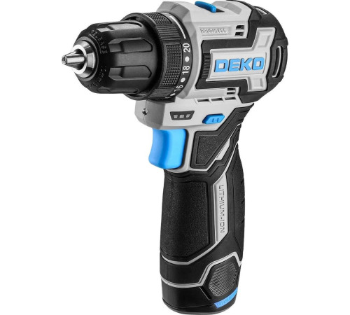 Дрель-шуруповерт Deko Loner 12V Pro 085-1011 с 2-мя АКБ, кейс