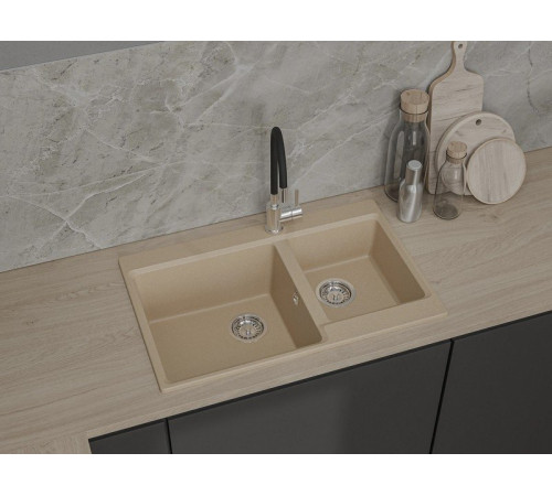 Кухонная мойка GranFest GF-LV-780K песочный
