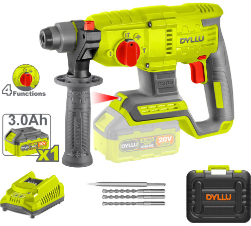 Перфоратор Dyllu DTLM1522 с 1-им АКБ 3 Ач, кейс