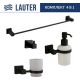 Набор аксессуаров для ванной Lauter 21SH6062 + 21SH6172 + 21SH6092 + 21SH6012 Matt Black, 4 предмета