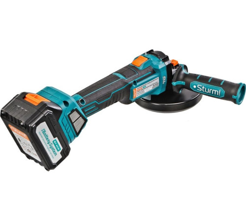 Угловая шлифмашина Sturm CAG18125BLE с 1-им АКБ, кейс