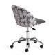 Офисное кресло TetChair Melody Cats/29 ткань/флок, серый