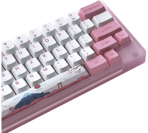 Клавиатура Akko ACR 59 Acrylic Tokyo Akko CS Jelly Pink