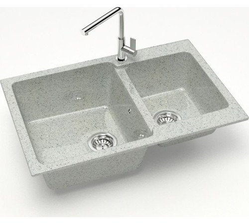 Кухонная мойка MARRBAXX Карельский камень модель 191/Q10 F191Q010 серый/светло-серый