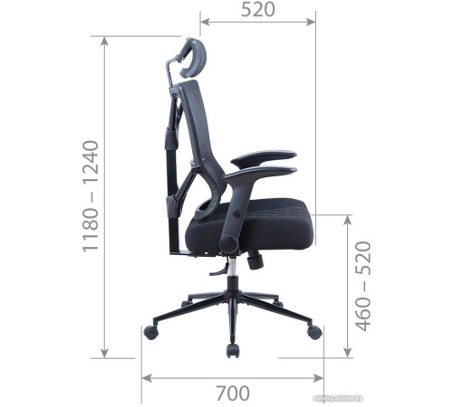 Офисное кресло CHAIRMAN CH566 оранжевый