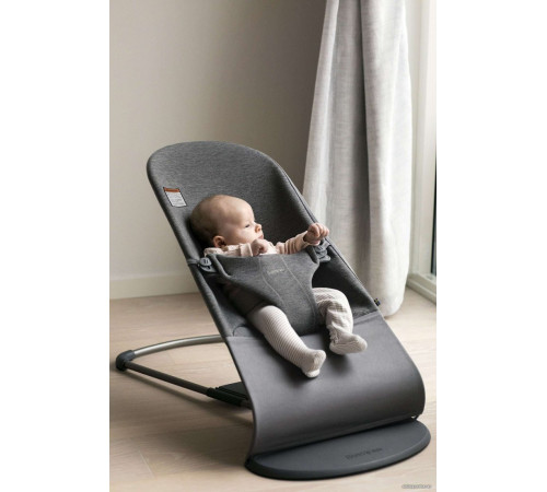 Шезлонг BabyBjorn Bliss 3D Jersey ткань, charcoal grey