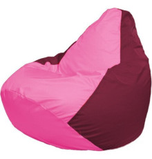 Кресло-мешок Flagman Груша Макси Г2.1-203 бордовый/розовый