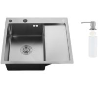 Кухонная мойка РМС MRK-5851BL-L с дозатором