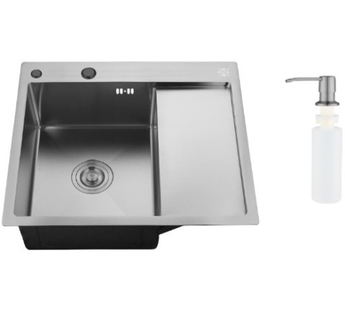 Кухонная мойка РМС MRK-5851BL-L с дозатором
