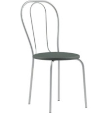 Стул Mio Tesoro Тюльпан Плюс серый/металлик