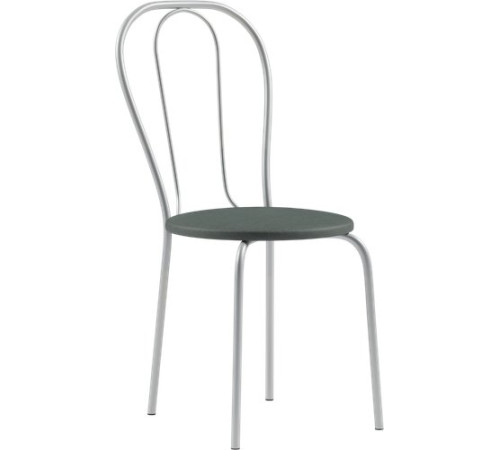 Стул Mio Tesoro Тюльпан Плюс серый/металлик