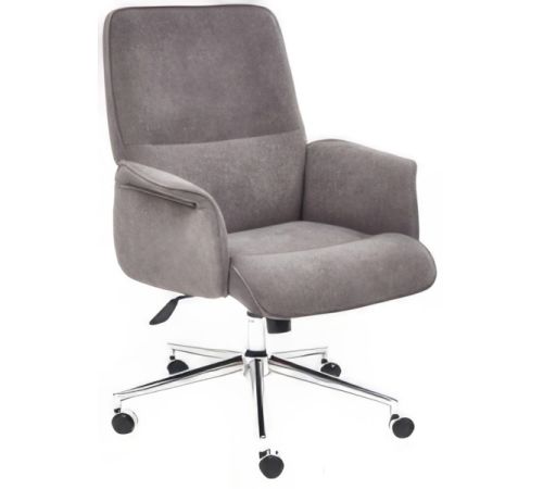 Кресло TetChair York флок, серый 29