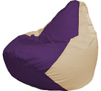 Кресло-мешок Flagman Груша Медиум XL Г1.1-73 фиолетовый/светло-бежевый