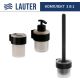 Набор аксессуаров для ванной Lauter 21TS3019 + 21TS3021 + 21TS3023 Matt Black, 3 предмета