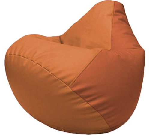 Кресло-мешок Flagman Груша Макси Г2.3-2023 оранжевый/темно-оранжевый