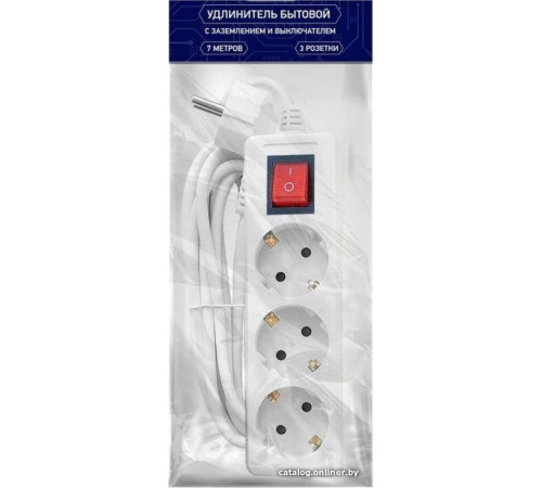 Удлинитель Tokov Electric TKE-C01-BU3-7-1-ZV