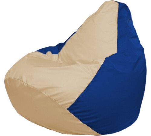 Кресло-мешок Flagman Груша Макси Г2.1-139 синий/бежевый