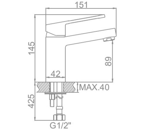 Смеситель Ledeme L1067