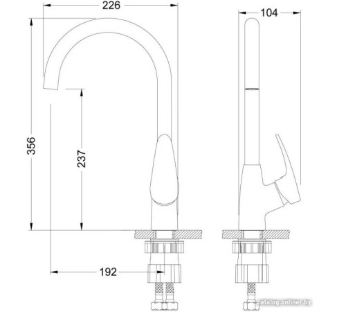 Смеситель Lemark Линара LM0405PGR