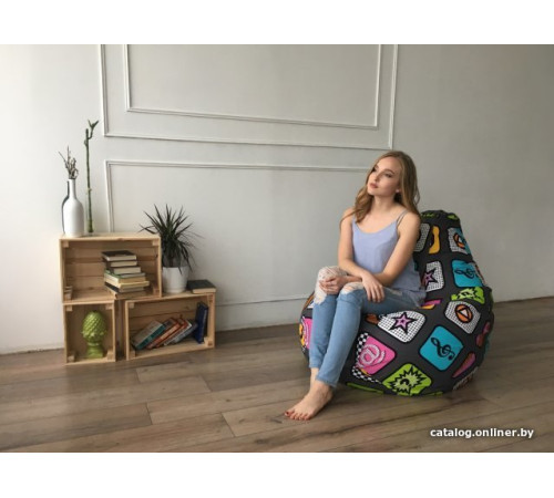Кресло-мешок DreamBag 50068 XL, жаккард, planet