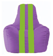 Кресло-мешок Flagman Спортинг С1.1-108 сиреневый/салатовый
