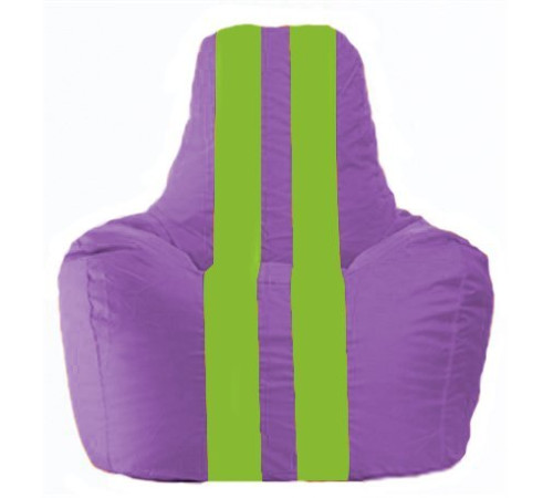 Кресло-мешок Flagman Спортинг С1.1-108 сиреневый/салатовый