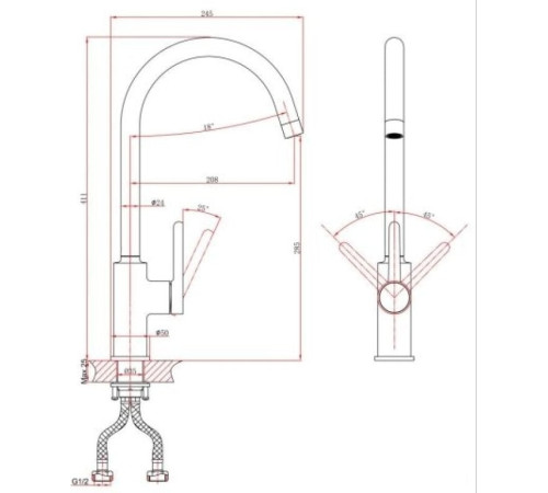 Смеситель A-Five A5-0824