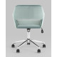 Офисное кресло Stool Group Ross chrome velvet Olive 61 велюр серо-зеленый