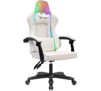 Игровое геймерское кресло Knight Wolf RGB белый