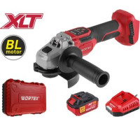 Угловая шлифмашина Wortex CAG 1812-2 SE SET 1334919 с 1-им АКБ, кейс