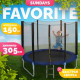 Батут Sundays Favorite 10FT 305 см синий, с сеткой и лестницей