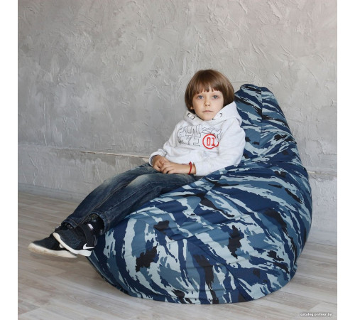 Кресло-мешок Flagman Груша Макси Г2.7-20 синий камуфляж