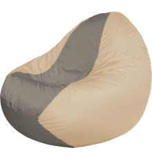 Кресло-мешок Flagman Classic К2.1-87 бежевый/серый темный