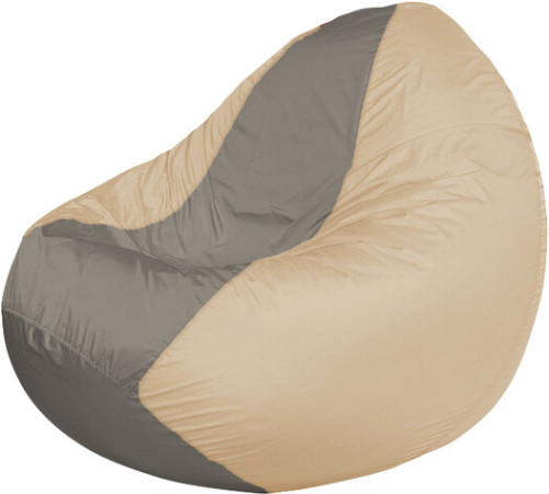 Кресло-мешок Flagman Classic К2.1-87 бежевый/серый темный