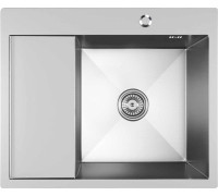 Кухонная мойка Mixline Pro 551876 правый сатин, с сифоном