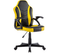 Игровое геймерское кресло Brabix GM-203 черный/желтый