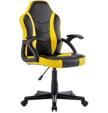 Игровое геймерское кресло Brabix GM-203 черный/желтый