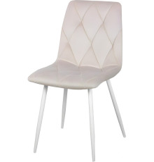 Стул СоюзРегионПоставка Регги СРП-066 9003 белый матовый/велюр Velluto 02 бежевый