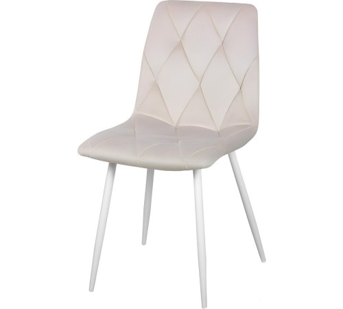 Стул СоюзРегионПоставка Регги СРП-066 9003 белый матовый/велюр Velluto 02 бежевый